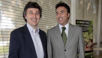 20/06/11  QUIQUE PINA PRESIDENTE DEL GRANADA CON GINO POZZO   