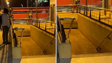 La impactante imagen del metro de Valencia inundado hasta el techo
