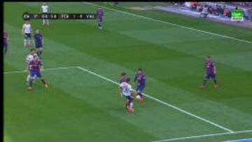 Piqué toca a Rodrigo.