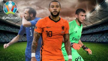 Chiellini, Depay y Donnarumma.