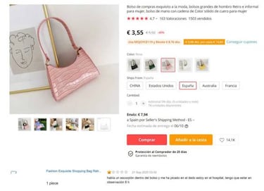 Peligros de comprar online: un escorpión en un pedido de AliExpress