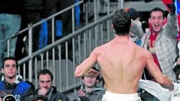 Cristiano Ronaldo se despojó de la elástica tras anotar el tanto