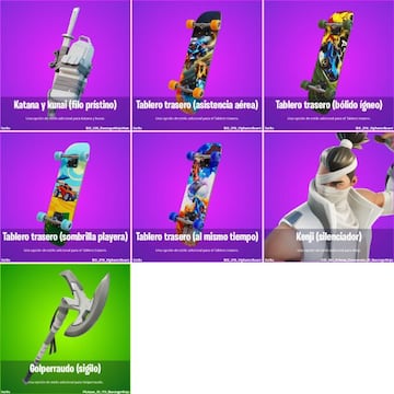 Todas las variantes de cosm&eacute;ticos nuevas del parche 22.40 de Fortnite