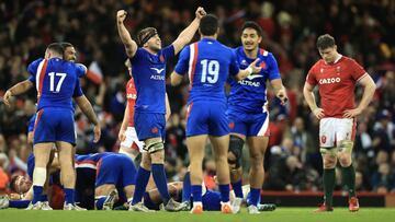 Francia resiste el test de Cardiff y est¨¢ a un paso del Grand Slam