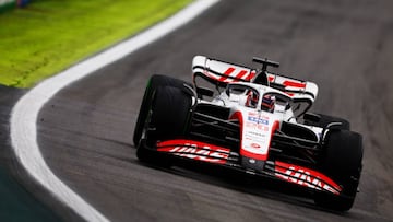 SAO PAULO, BRAZIL - NOVEMBER 11: Kevin Magnussen of Denmark driving the (20) Haas F1 VF-22 Ferrari on track during qualifying ahead of the F1 Grand Prix of Brazil at Autodromo Jose Carlos Pace on November 11, 2022 in Sao Paulo, Brazil. (Photo by Jared C. Tilton/Getty Images)