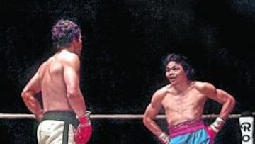 Saensan Muangsurin y Perico Fernández