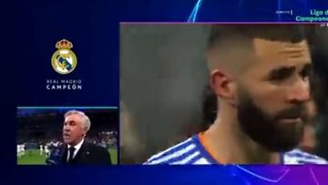 El mensaje de Ancelotti en el c¨¦sped con direcci¨®n a Mbapp¨¦