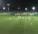 Car driven onto football pitch during match in UAE
