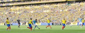 Partido Ecuador - España. 0-2 Cazorla anota el segundo gol.