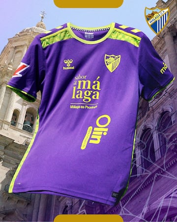 Segunda camiseta del Málaga.