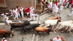 Video: Running of the bulls day two | high energy as bulls tear up Pamplona