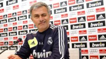 Mourinho, en rueda de prensa.