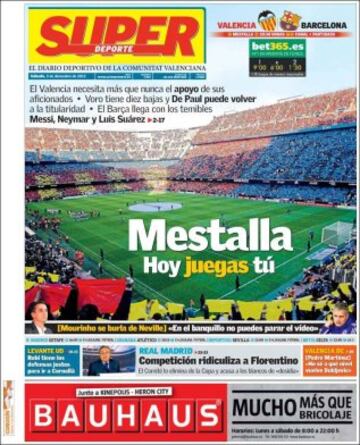 Portadas de la prensa mundial