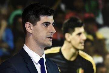 Thibaut Courtois presented at Real Madrid.