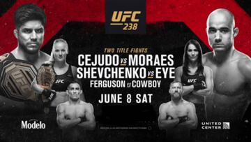 Cartel del UFC 238.