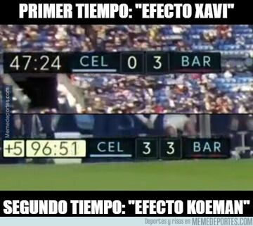 Xavi, el Barça... Los memes más divertidos de la jornada