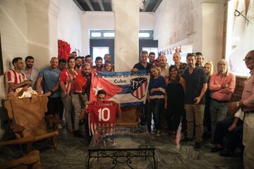 Inauguración de la Peña del Atlético en Cuba