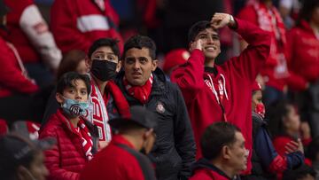  Fans o Aficion during the game Toluca vs Pachuca, corresponding to first leg of the great final of the Torneo Apertura 2022 of the Liga BBVA MX, at Nemesio Diez Stadium, on October 27, 2022.

<br><br>

Fans o Aficion durante el partido Toluca vs Pachuca, correspondiente a la ida de la gran final del Torneo Apertura 2022 de la Liga BBVA MX, en el Estadio Nemesio Diez, el 27 de octubre de 2022.