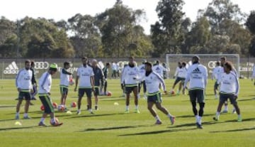 Entrenamiento en Melbourne.