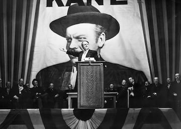 Personaje de la pelcula 'Ciudadano Kane' del a?o 1941. El film trata sobre la vida y el legado de Charles Foster Kane, magnate de la prensa William Randolph Hearst.