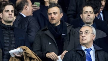 Luis Enrique, durante el partido entre Atlético y Juventus.