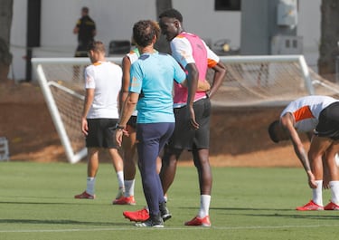 Bordalás con Diakhaby.