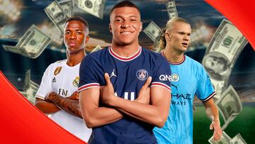 Conoce la millonaria lista que comparten Vinicius, Mbappé y Haaland