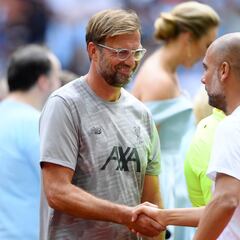 Manchester City edge Liverpool to win the Community Shield on penalties - in pictures