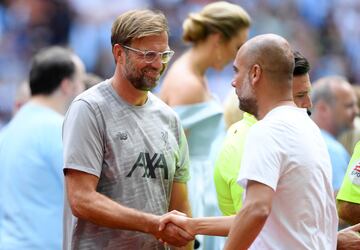 FA Community Shield match between Liverpool and Manchester City at Wembley