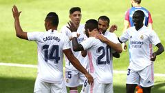 Real Madrid in action against Levante. 