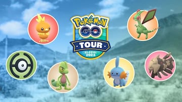 Arte oficial del Tour de Pok&eacute;mon GO: Hoenn