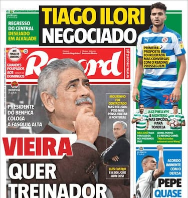 José Mourinho turns down Benfica approach