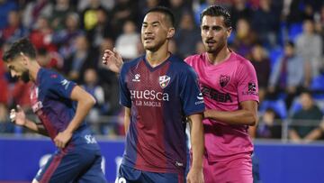Okazaki con el Huesca.