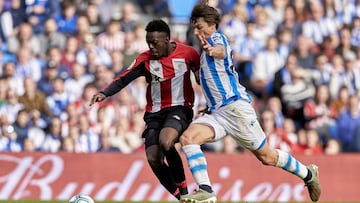 Inaki Williams ante Le Normand en el Reale Arena.