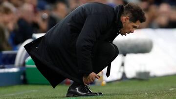 El entrenador del Atlético de Madrid, Diego Armando Simeone.