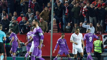 La grada sevillista.