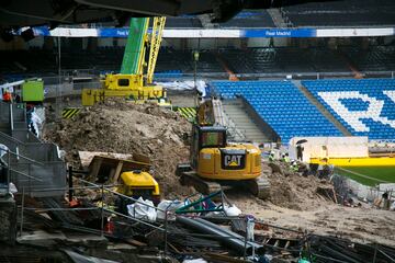 Así avanzan las obras del Bernabéu por dentro y por fuera