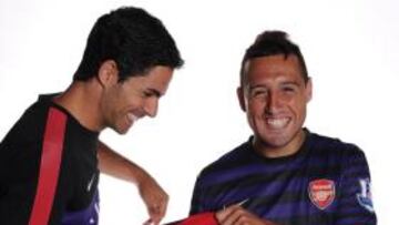 <b>SPANISH ARSENAL. </b>Arteta y Cazorla llevan la batuta del Arsenal.