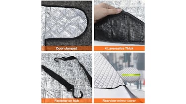 Así es el protector de parabrisas con imanes que mantiene tu coche a salvo del hielo, la lluvia y los rayos del sol