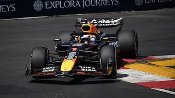 Monaco (Monaco), 25/05/2025.- Red Bull Racing driver Max Verstappen of Netherlands in action during the Formula One Grand Prix of Monaco at the Circuit de Monaco in Monte Carlo, Monaco, 25 May 2025. (Fórmula Uno, Países Bajos; Holanda) EFE/EPA/GABRIEL BOUYS / POOL