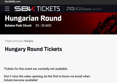 La carrera de SBK en Hungría, en el aire