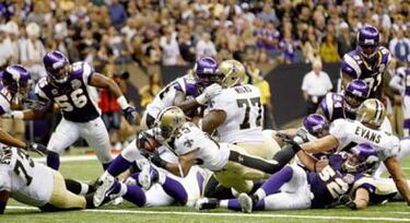 Óxido en el Saints 14–Vikings 9
