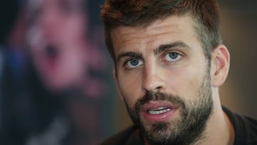 Gerard Piqué, durante la presentación de un torneo organizado por Pokerstars en Barcelona.