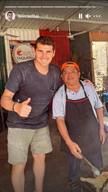 Iker Casillas disfruta de sus vacaciones en México