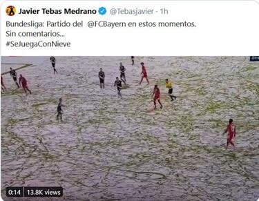El Bayern juega en nieve y Tebas manda un mensaje ¿al Madrid?