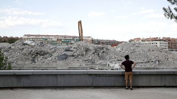 El 6 de junio se han derribado los dos últimos pilares que quedaban del mítico Vicente Calderón.