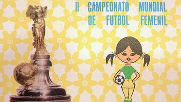 Cartel Mundial México 71 con la mascota y el trofeo.