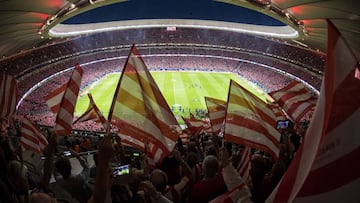 El Metropolitano, antes de un derbi.