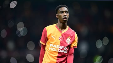 ISTANBUL, TURKIYE - FEBRUARY 1: Yaser Asprilla (22) of Galatasaray during Turkish Super Lig week 20 football match between Galatasaray and Zecorner Kayserispor at RAMS Park in Istanbul, Turkiye on February 1, 2026. (Photo by Abdulhamid Hosbas/Anadolu via Getty Images)