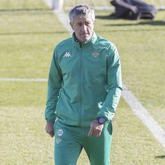 Quique Setién: "Vemos mucha ilusión y ganas en Lainez"
